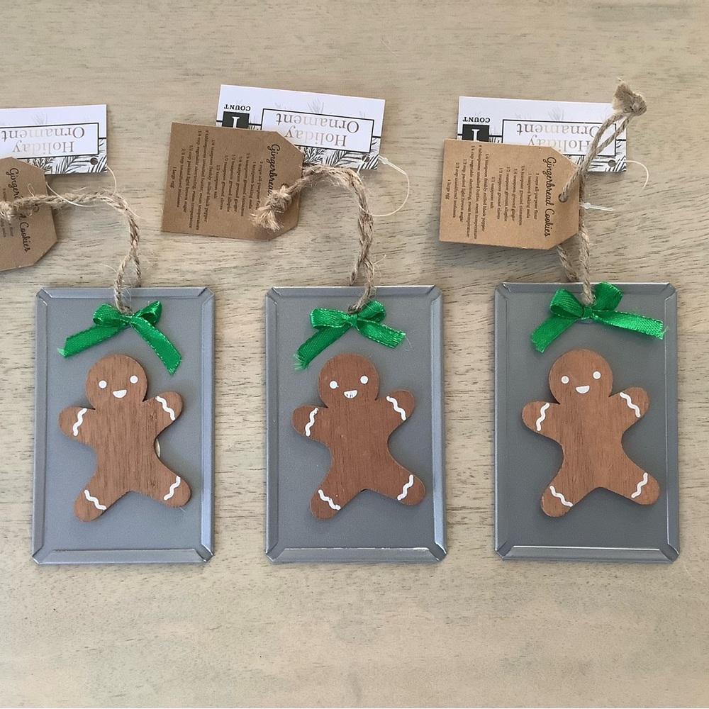 3 Target Bullseye Gingerbread Cookie Sheet Ornaments